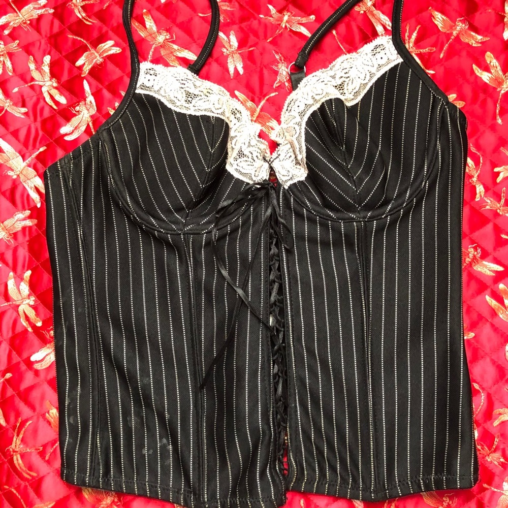COPY - Pinstriped bustier